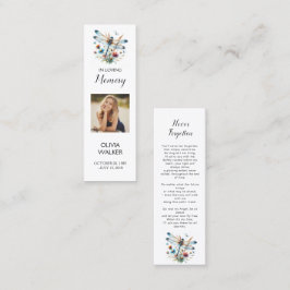 Dragonfly Funeral Bookmark, Cartões de Guarda Fune