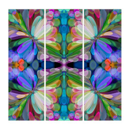 Dragonfly Garden Abstrato Floral