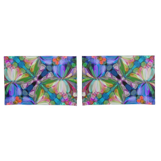 Dragonfly Garden Abstrato Floral (Frente - conjunto)