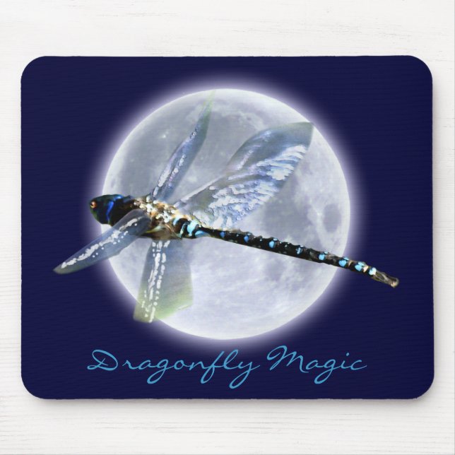 DRAGONFLY & MOON Fantasy Mousepad (Frente)