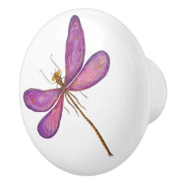 Dragonfly Púrpura de Aquarela Elegante