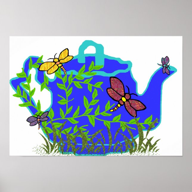 Dragonfly Teapot poster (Frente)