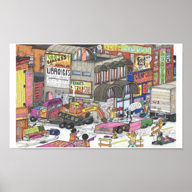 Drama na esquina de Broad & Charles Poster (Frente)