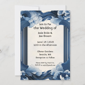 Dramatic ocean lança convite para casamento