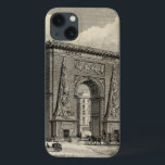 Drawing of Porte Saint-Denis Monument<br><div class="desc">A great drawing of Porte Saint-Denis, a French monument located in the city of Paris. Built in 1672 to replace a gate in the city wall this drawing depicts the triumphal arch in its early days. This would make a great gift for someone who likes to travel or enjoys French...</div>