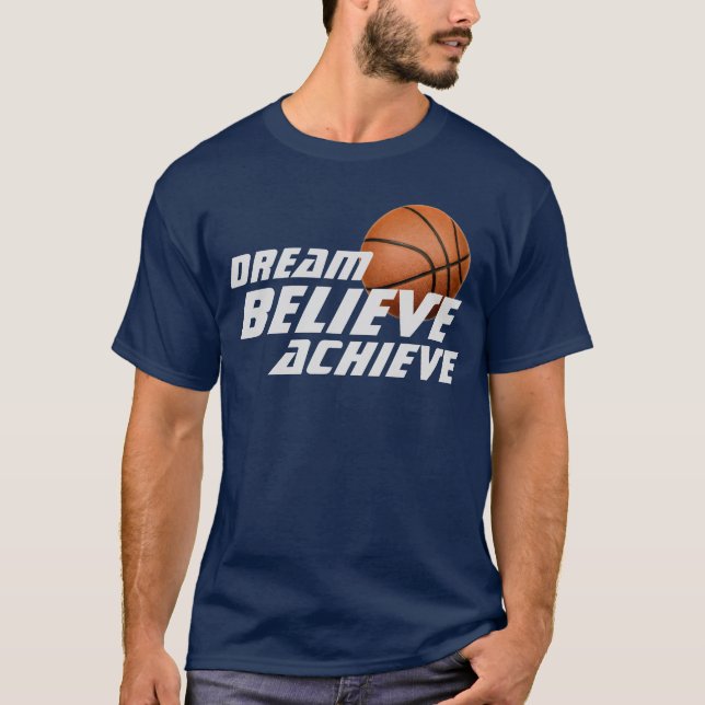Dream Acredita Em Atingir Camisa De Basquete (Frente)