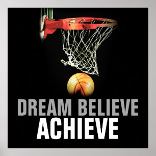 Dream Acredite em Obter Poster de Cotação de Bas