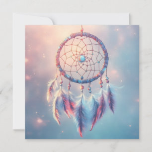 Dream Catcher com Penas e Miçangas Suaves