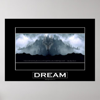 DREAM "Espírito do Lobo" - Poster de Arte