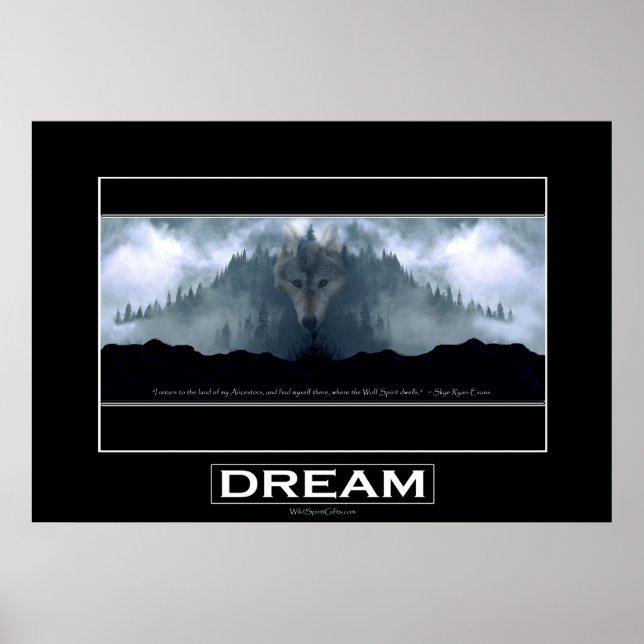 DREAM "Espírito do Lobo" - Poster de Arte (Frente)