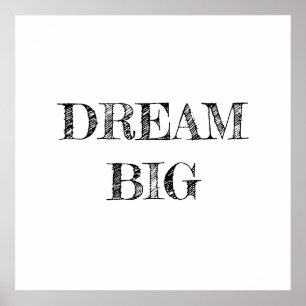 Dream Grande Poster Minimalista