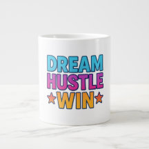 Dream Hustle Win - Caneca Motivacional