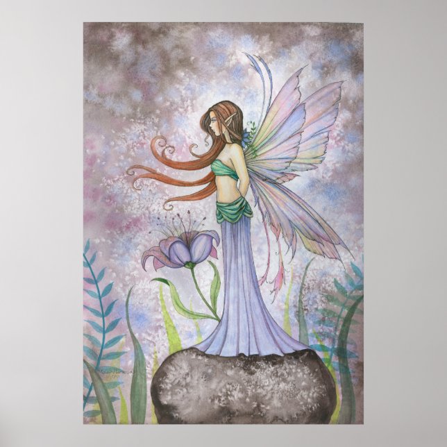 Dream Lily Fairy Art Poster (Frente)