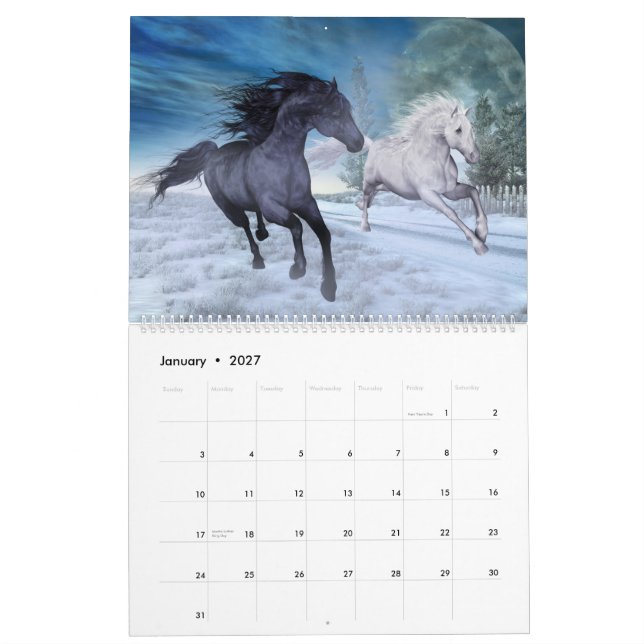 Dream Of Horses Personalizado Calendário Impresso (Jan 2027)