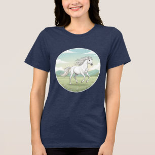 Dream Ride - Tee Mulher do Cavalo Branco Majestoso
