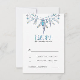 dreamcatcher boho casamento rsvp