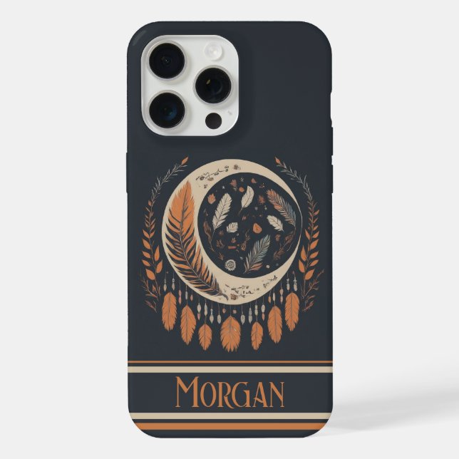 Dreamcatcher do Crescente de Outono Personalizado (Verso)