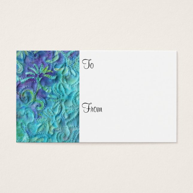 "Dreaming in Blue" - Cartões-presentes floristas (Frente)