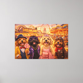 Dreamland Cockapoo Canvas Art – Vintage Fair Dog 