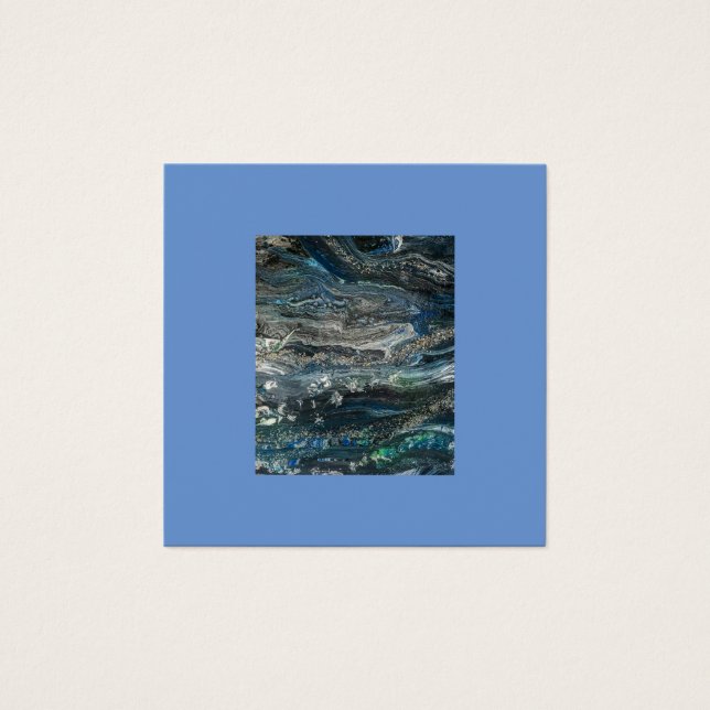 Dreams of the ocean abstract painting profile card (Frente)