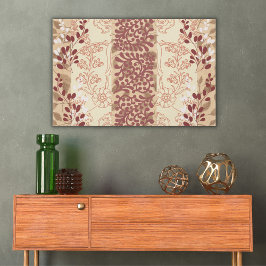 Dreamscape Botânico na Tan Large Canvas Print