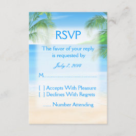 Dreamy Beach Wedding RSVP