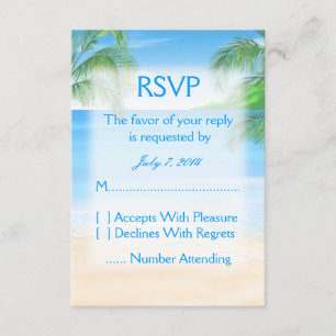 Dreamy Beach Wedding RSVP