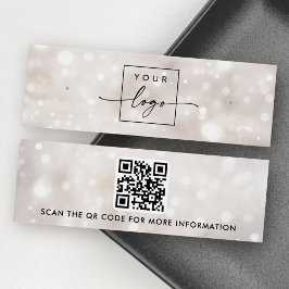 Dreamy bokeh glitter light earing display card