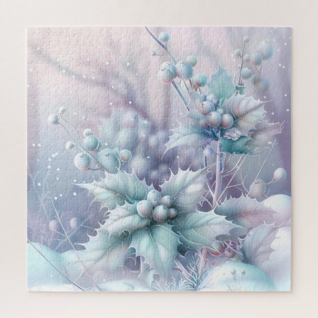 Dreamy Christmas Holly Quebra-cabeça (Vertical)