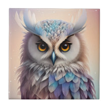 Dreamy Fantasy Owl Soft Pastel Colors