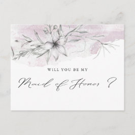 Dreamy Floral | Cartão postal de Madrinha de casam