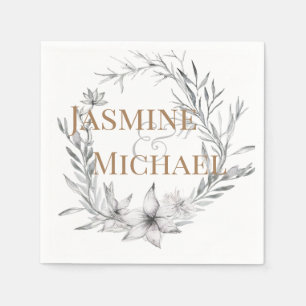 Dreamy Floral Guardanapo de papel personalizado