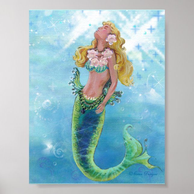 Dreamy Mermaid Poster (Frente)