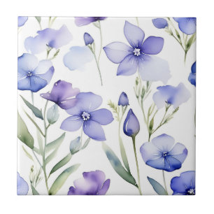 Dreamy Periwinkle Wildflower Watercolor