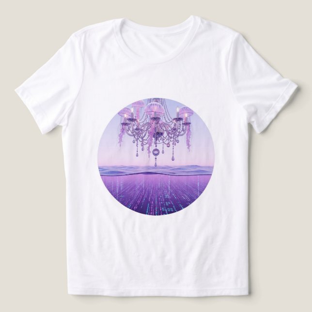 Dreamy Underwater Chandelier Tee 💜 🌊 (Design frontal)