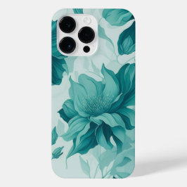 Dreamy Watercolor Flower Pattern Teal - Elegante