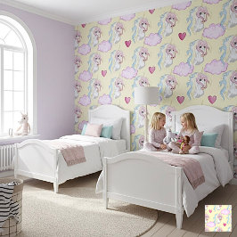 Dreamy Yellow Pastel Unicorn Nursery Decor