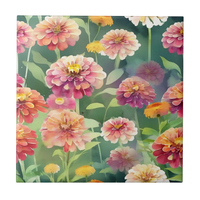 Dreamy Zinnia Flowers (Frente)