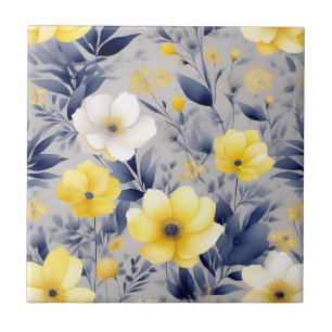 Dreamyellow e Cinza Watercolor Floral