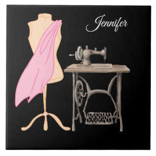 Dressmaker, Sewing Machine, Nome Personalizável
