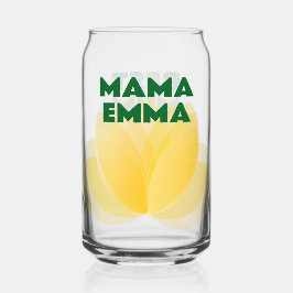 Drinkware Floral de Tulip Amarelo Personalizado pa