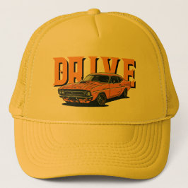 DRIVE – Boné de Carro Antigo Laranja