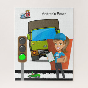 Driver de caminhão de quebra-cabeça