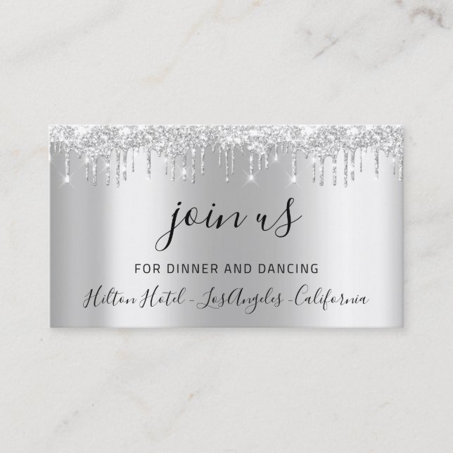 Drives de Chá de panela de Casamento de Cartão de  (Frente)