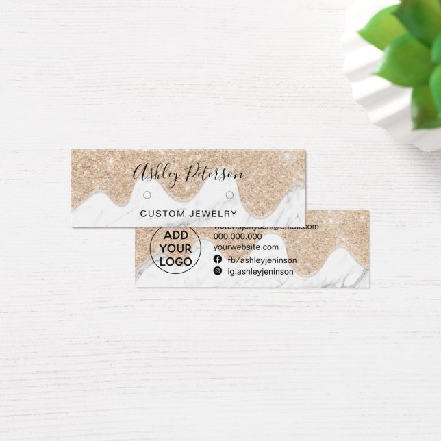 Drives dourados de mármore pinos de brilho (Mesa)