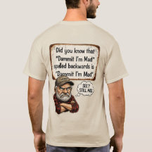 Droga, Estou Louco Camiseta Palíndromo Engraçada
