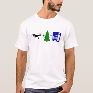 Drone Plus Tree - Camiseta Clara