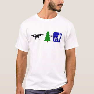 Drone Plus Tree - Camiseta Clara