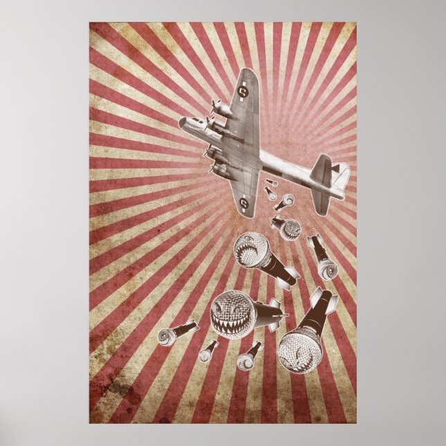 Drop Beats Vintage Impressão (Frente)