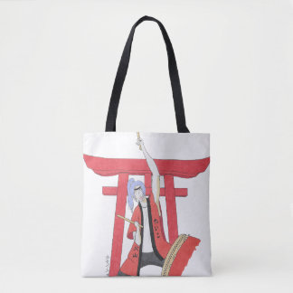 Drummer Akiko Tote Bag